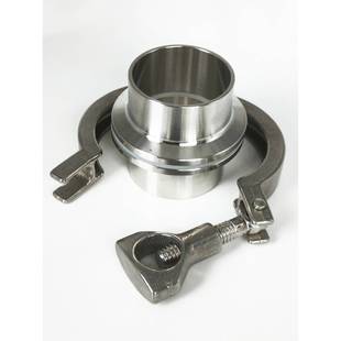 需定制304不锈钢卫生级夹紧接头组焊接卡盘扣垫片快开管道配件