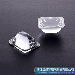 直供 LED车灯透镜 长方形透镜 45mm宽35mm 高硼硅光学凸透璃