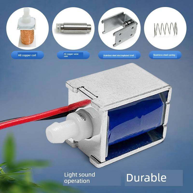 需定制微型电磁气阀0520B按摩器咖啡机气阀常闭式3V4.5V电磁阀泄