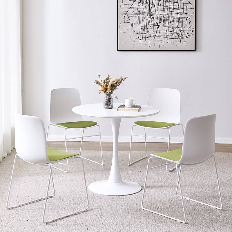 需定制简约洽谈接待桌椅组合办公室商铺休闲 小圆桌商务咨 咨询展