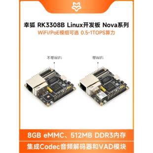 星湖Luckfox Nova Rk3308B开发板内置Encec，支持8声道麦克风