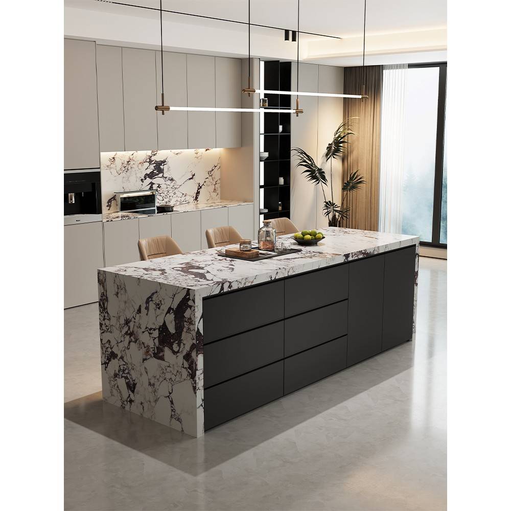 需定制Borgley板岩岛桌，餐桌，综合酒吧，烹饪桌，开放式厨房，