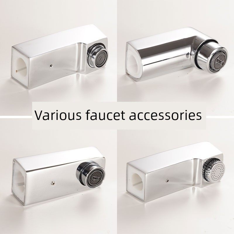 浴室柜水龙头配件热水和冷水壁挂式分离洗手盆三件套厨房拉出喷嘴