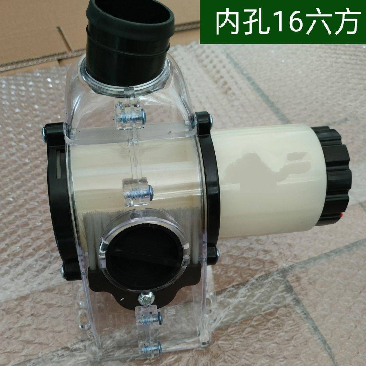 新款施肥器排肥盒前后带清肥口播种加大肥透明肥盒配件大全