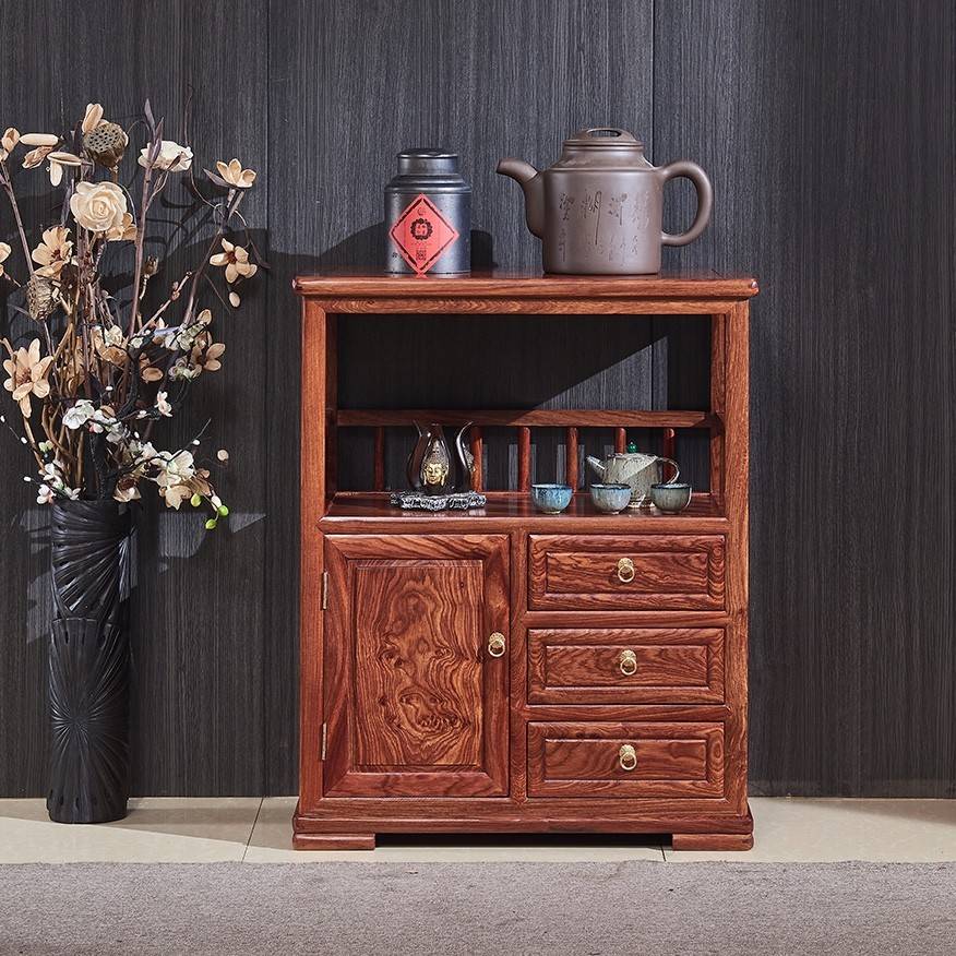 需定制红木家具刺猬紫檀餐边柜花梨木茶叶柜茶水柜中式储物柜实木