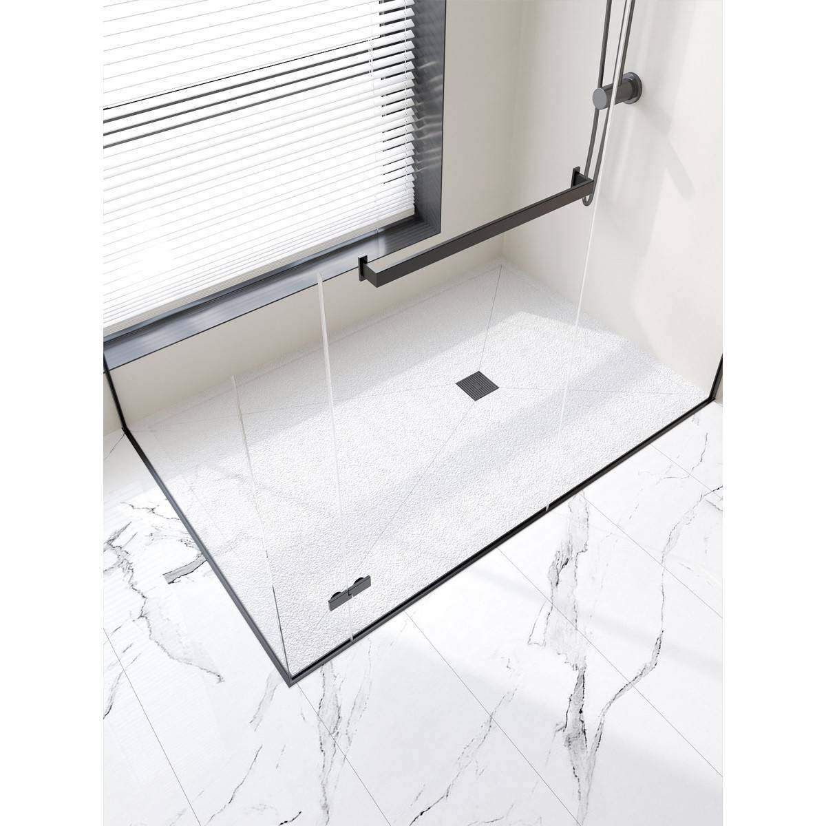 定制一体式岩板淋浴板基座整体淋浴房底盘防水底坐底托卫生间底座