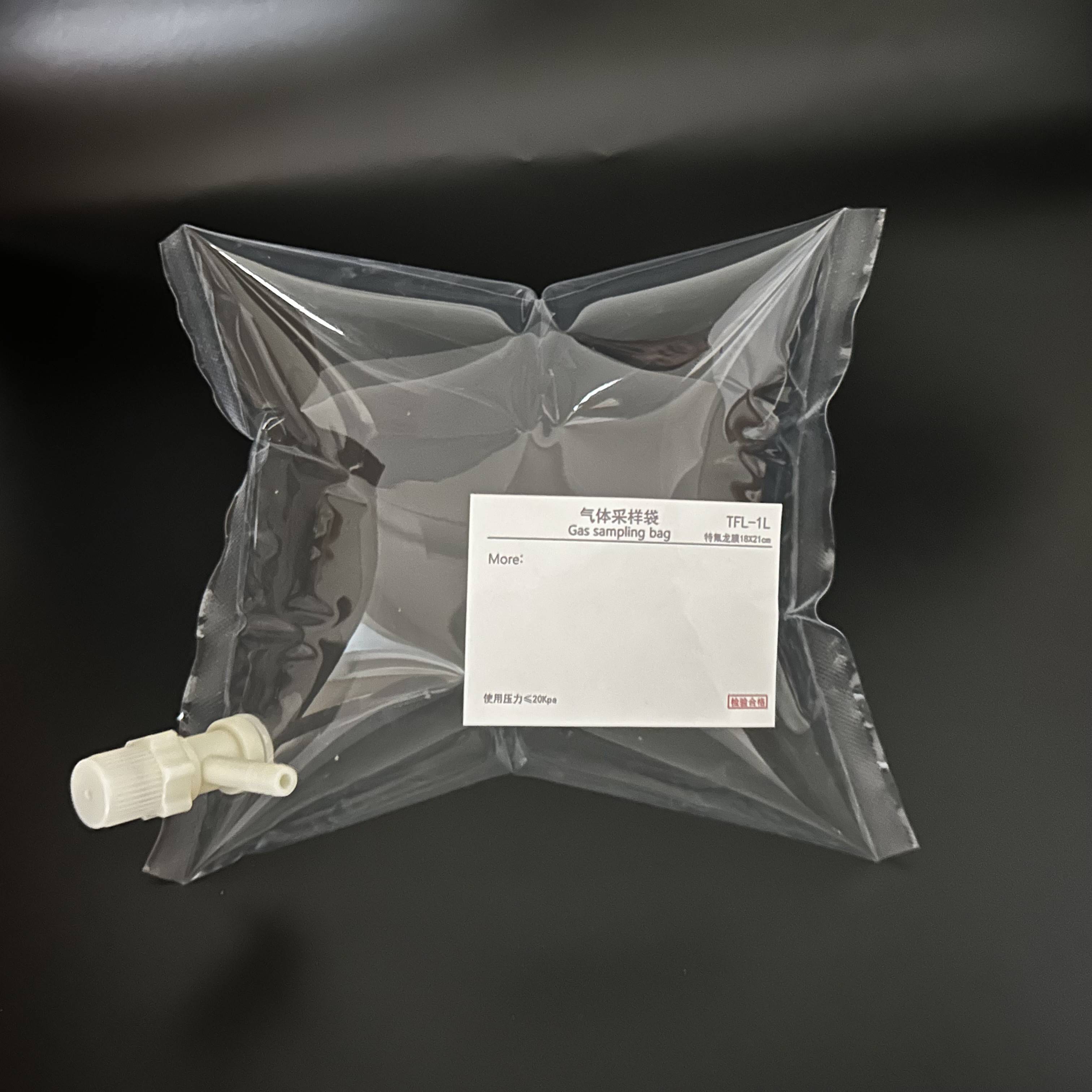 需定制气体采样袋特氟龙采样袋VOCs非甲烷总烃氟膜采气袋氟聚合物