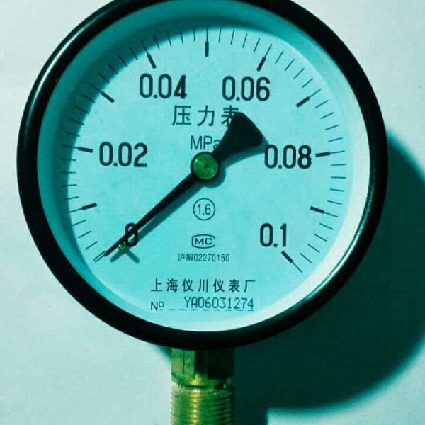 上海仪川仪表厂 可检测 Y-100 0-0.1mpa 压力测量压力表 Φ100mm