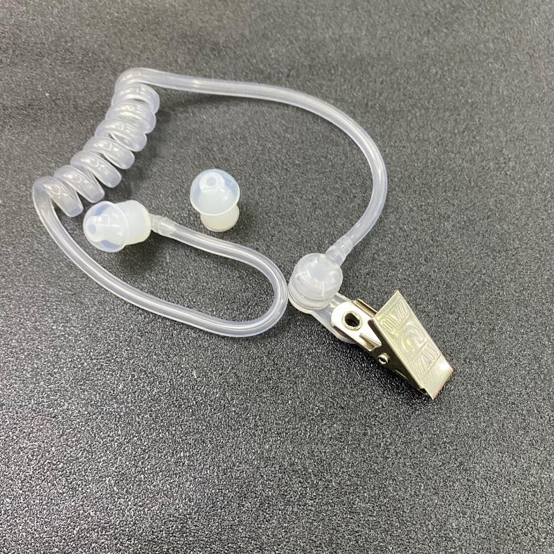 对讲机真空空气导管耳机配件 可拆卸白色单导管 无辐射环保