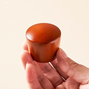 实木锅盖头顶珠帽木头玻璃盖把手榉木防烫厨房铁锅锅盖木把手配件