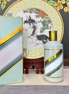 十二生肖空酒瓶12生肖r全套高端摆件一套马年羊年蛇年酒瓶子可装