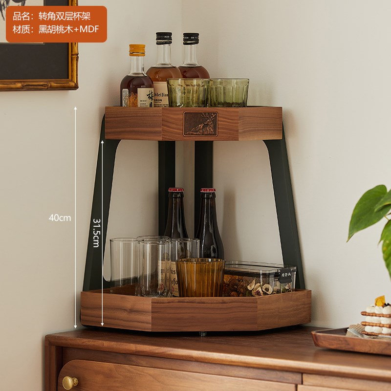 桌面杯子收纳置物架水杯r架餐边柜咖啡杯收纳架高级感咖啡角展示