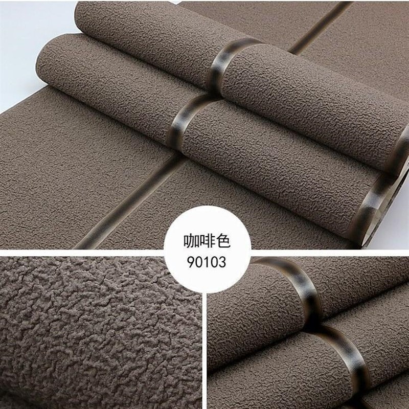 简约3d立体鹿皮绒壁纸素色纺布大理石M条纹客厅电视背景墙纸