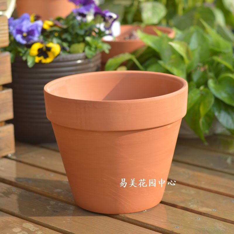 红陶 国际e盆大规格10/11号 易美花园中心 园艺用品 细质红陶花盆