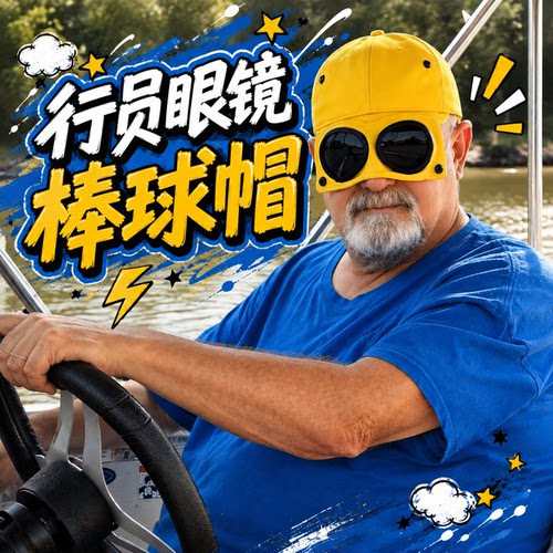 防晒遮阳飞行员墨镜棒球帽