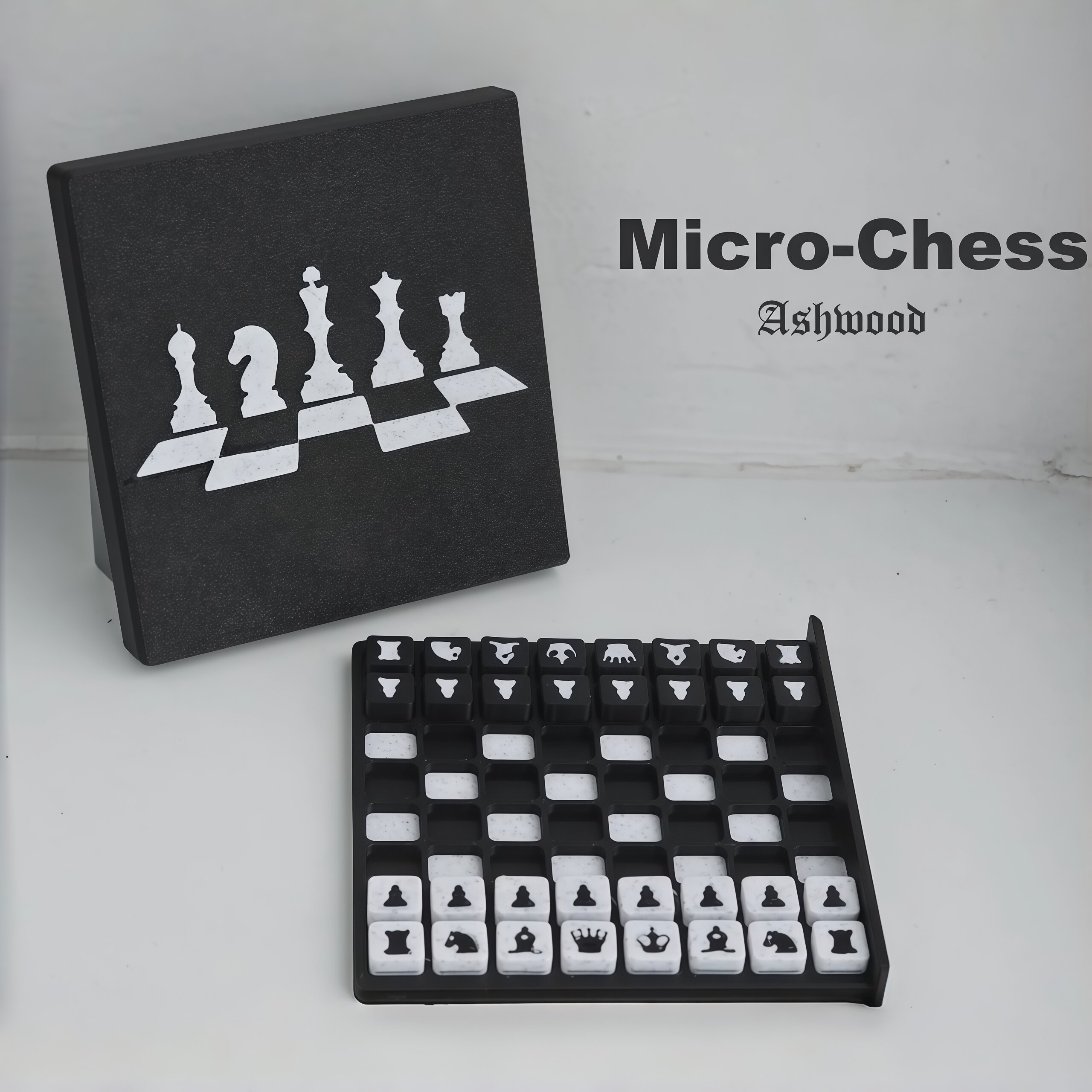 阿什伍德微型国际象棋旅行棋盘迷你便携棋具桌面收藏小众桌游礼品