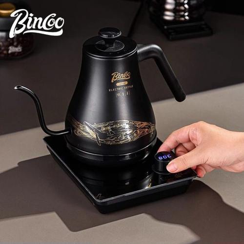 Bincoo黑金控温手冲壶热水壶304不锈钢烧水壶恒温温控咖啡煮水壶
