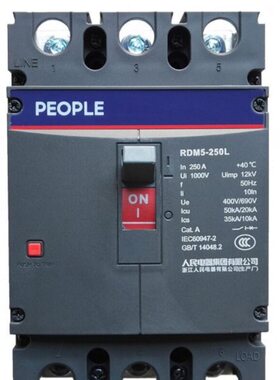人民电器 塑壳断路器RDM5 125l 250l 400l 630l 800l隔离空气开关