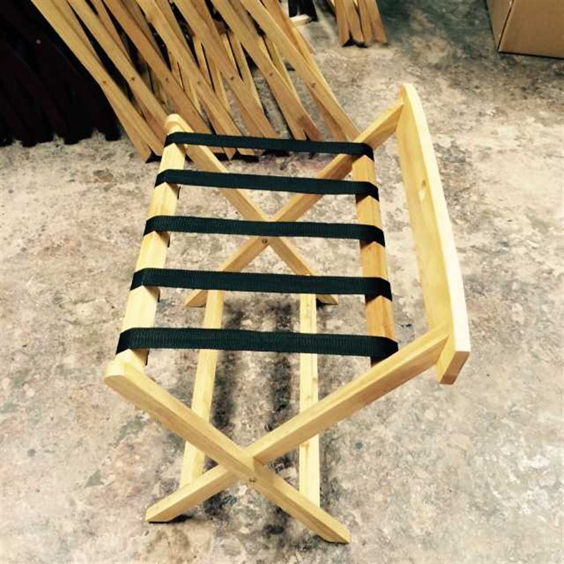 酒店行李a架置物架折叠实木行李架酒店宾馆客房行李架卧室放衣架