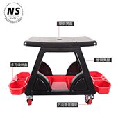 汽车美容工作凳多功能洗车椅抛光施工移动滑轮洗车美容专用工具车