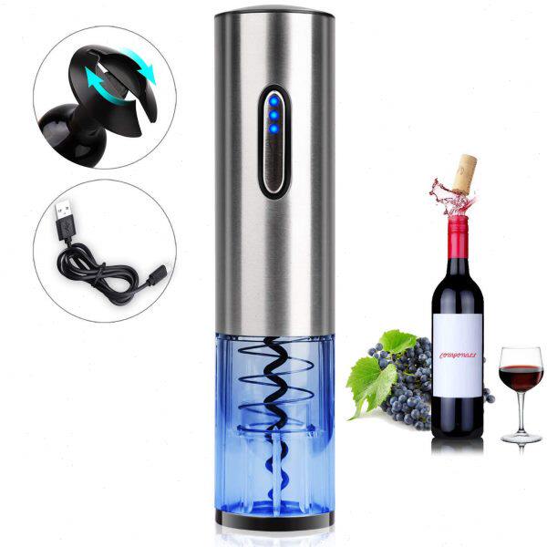 一键式开启电动红酒开瓶器不锈钢开酒器家用开红酒器全自动启瓶器