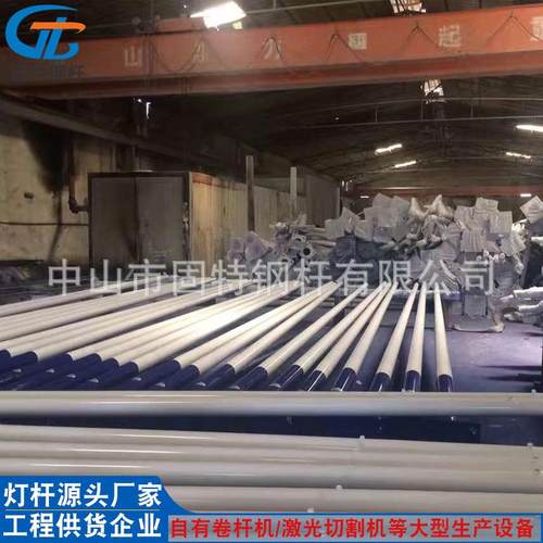 可生产定制各种规格锥形路灯杆6米8米9米系列镀锌校园球场灯杆