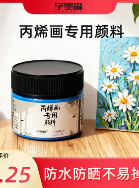 丙烯颜料套装墙绘美术生学生画室专用无毒油画防水防晒不掉色白色金色手绘石膏娃娃墙绘涂色鞋石英砂肌理画