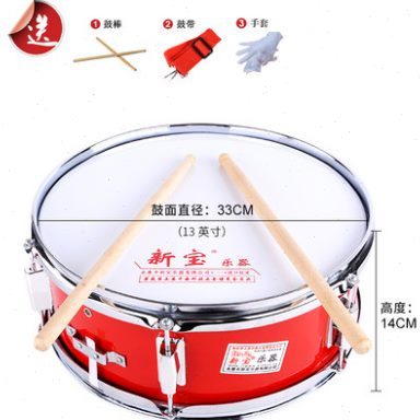 新宝小军鼓11/13/14英寸军鼓学生队鼓 小鼓乐器 双音鼓乐器鼓厂家