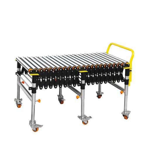 动力滚筒输送线可转弯升降移动传送带卸货装车快递物流分拣伸缩线