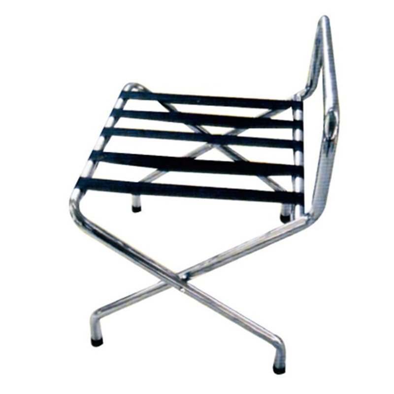 酒店客房行李架加厚不锈钢置物架宾馆客房折叠箱S包托盘架家用办