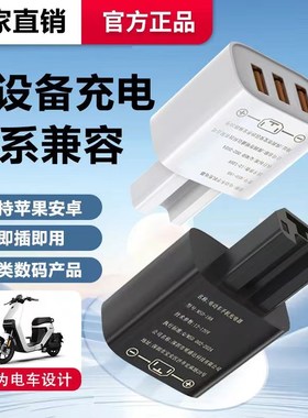 多插口超级快充闪充电动车手机充电器usBb转换器48v60v72伏100通