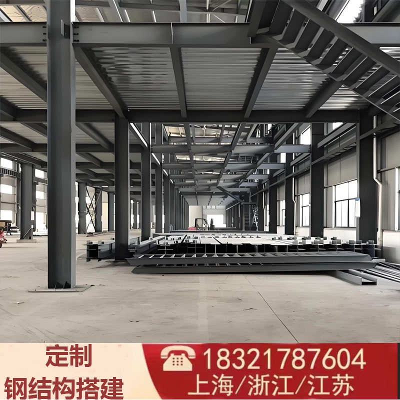 上海钢架结构阁楼梯搭建隔断室内加二层平台楼板复Q式loft公寓隔