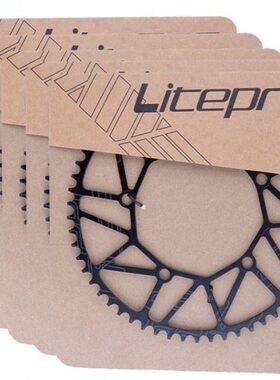 Litepro正负齿盘片46/50 52T 54T 56齿 58折叠车单盘改装曲柄牙盘