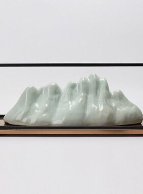 新中式现代创意客厅软装家居饰品酒柜玄关铁艺样板间摆件电视陶瓷