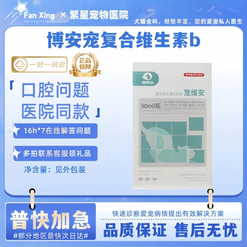 一博宠安宠维安复合维生素B溶液50ml宠物犬猫宠维安口服医院同款