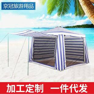 带纱凉棚活动四角折叠帐篷野营防雨防晒帐篷帐篷生产产家