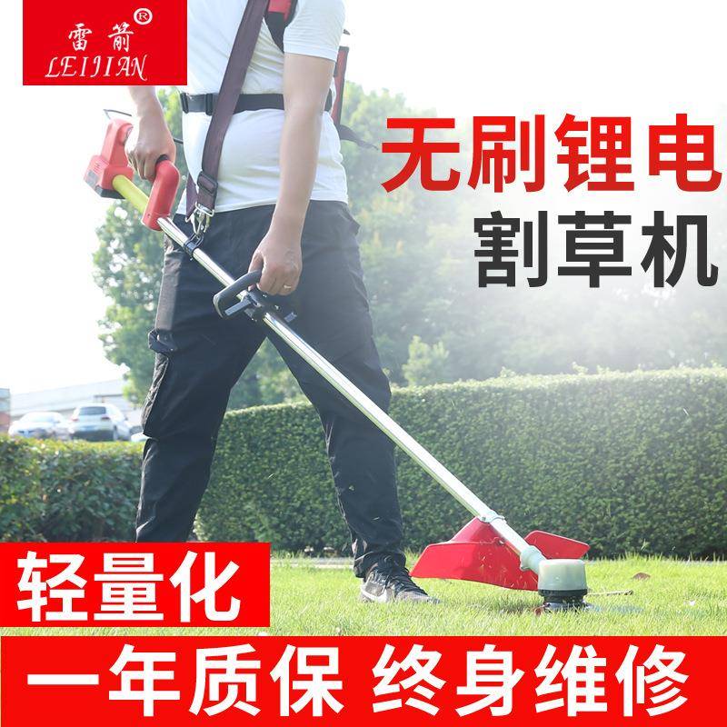 充电式无刷电动割草机打草机小型除草机草坪机家用园艺锂电池