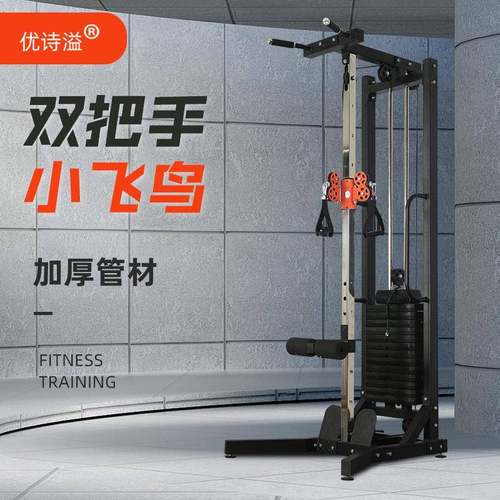 单边龙门架小飞鸟综合训练器健身房健身器材高低拉家用器械多功能