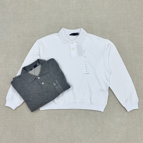 小五独家26SS 小马儿家的两扣翻领毛圈 卫衣 polo 一码一验证