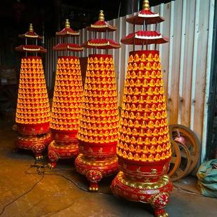 寺庙宝塔千佛灯电子功能佛灯塔佛堂求财供佛光明灯壁式智能灯灯墙