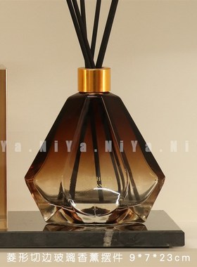 NiYab【大理石托盘组合】样板房化妆室洗手台水晶按压瓶香薰摆件