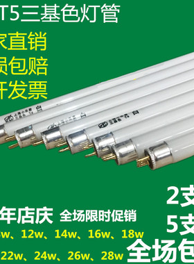 T4T5三基色镜前灯管细日光灯管4W6W8W12W14W16W20W21W22WW24W26w2