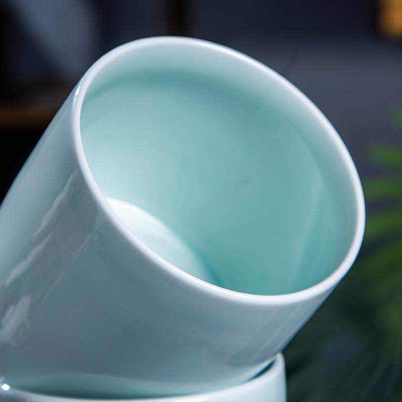 景德镇青瓷筷子筒家用笔筒酒店串串香筒简约插花瓶商用可定做logo,餐饮具,筷子盒,淘宝优惠券,粉丝福利购,淘宝优惠卷