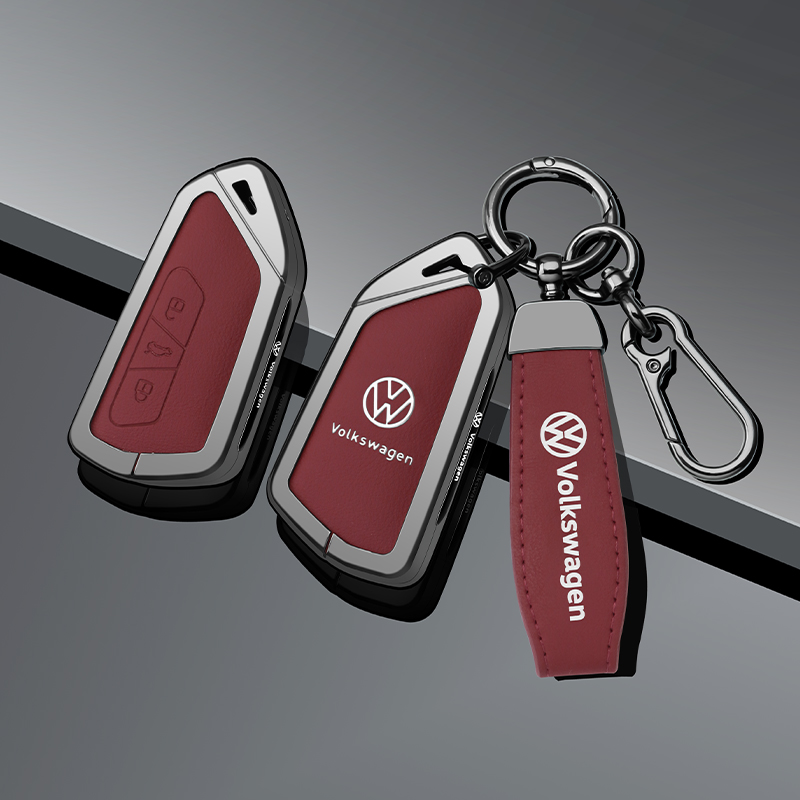 适用大众高尔夫钥匙套凌渡途昂id3/id4/id6揽巡揽镜迈腾B9汽车扣