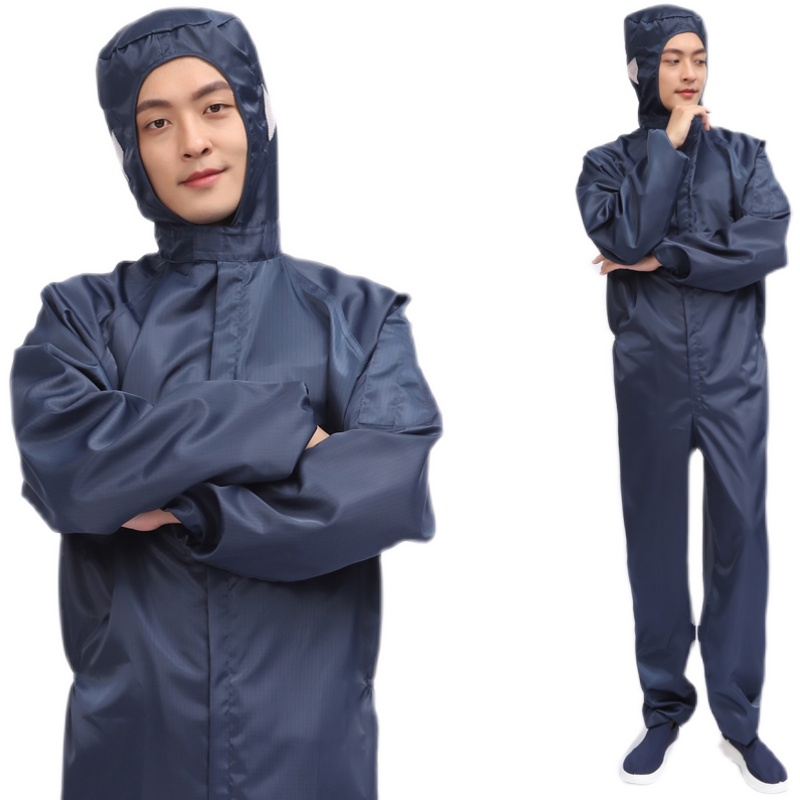 防静电百级无尘服网格连体净化车间衣服全身防尘洁净富士康工作服