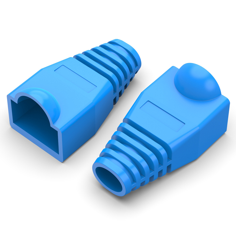 杭龙鑫超五类网线水晶头保护套RJ45网线彩色护套六类千兆6mm护套