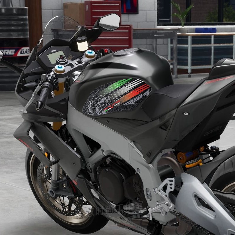 适用阿普利亚RSV4 TUONO1100摩托车油箱侧边防滑贴纸磨砂防水耐刮