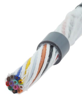 柔性拖链TRVV12 16 20芯0.3 0.5 0.75 1.5平方多芯软护套线电缆线