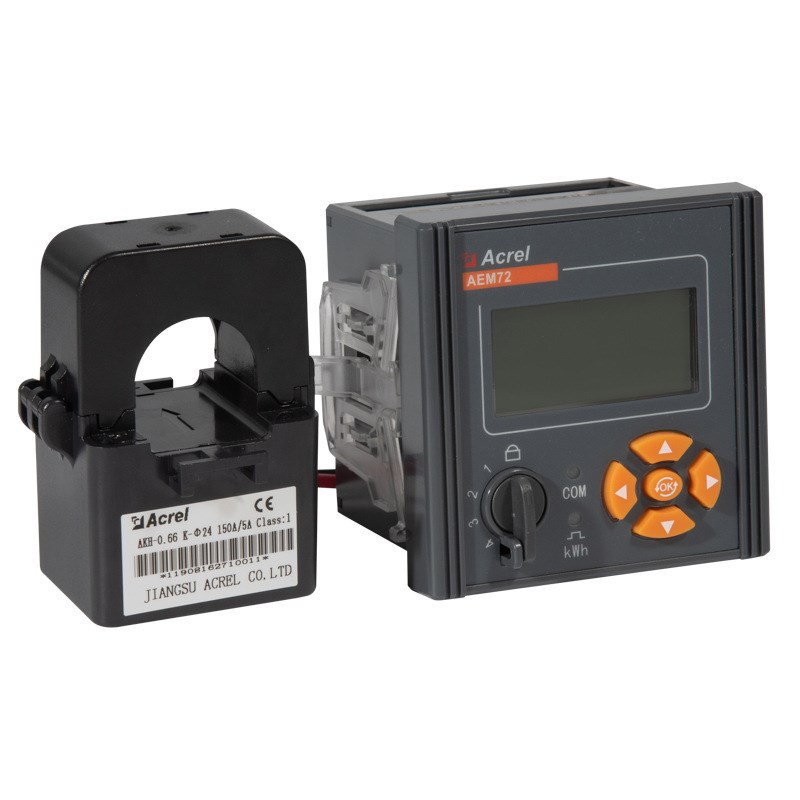 安科瑞AEM72嵌入式三相电表 开孔67*67 带谐波 二次接入 精度0.5s