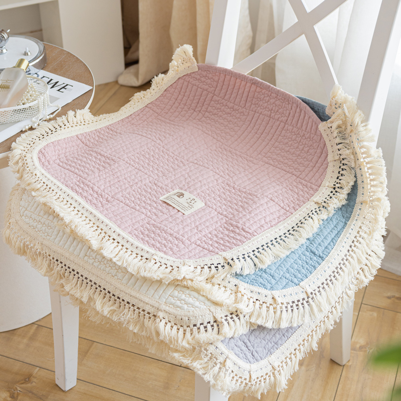 餐桌纯棉椅子垫实木全棉坐垫公室椅垫学生凳座椅垫子家用屁股垫